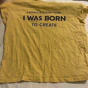 yellow zara shirt